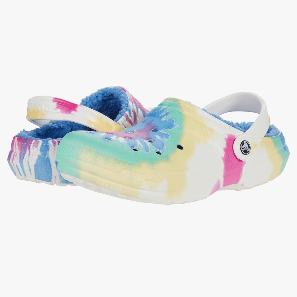 Crocs Fur Lined Tie Dye